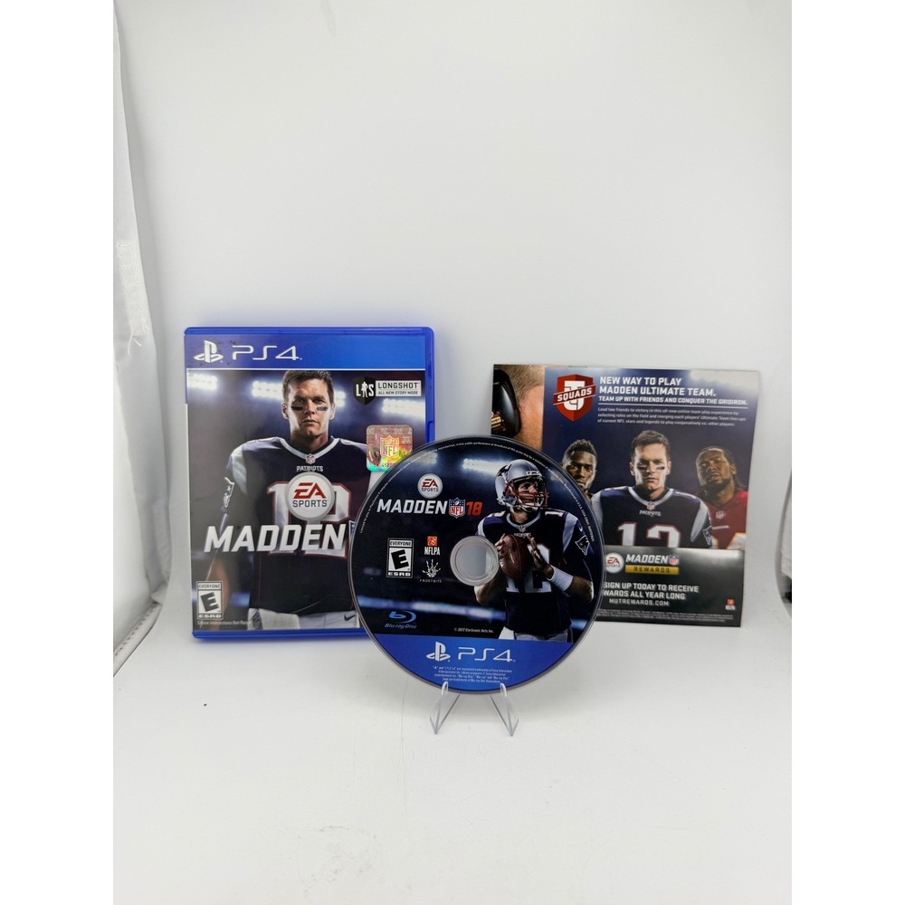 Madden NFL 18 Sony PlayStation 4 PS4 EA Sports Tom Brady Football Game